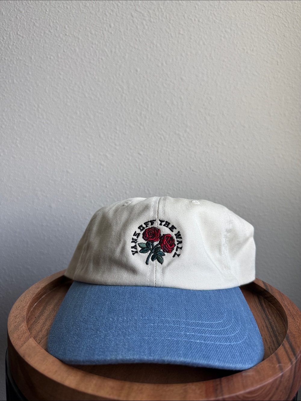 Vans Two-Tone Rose Baseball Cap - Cream & Blue
